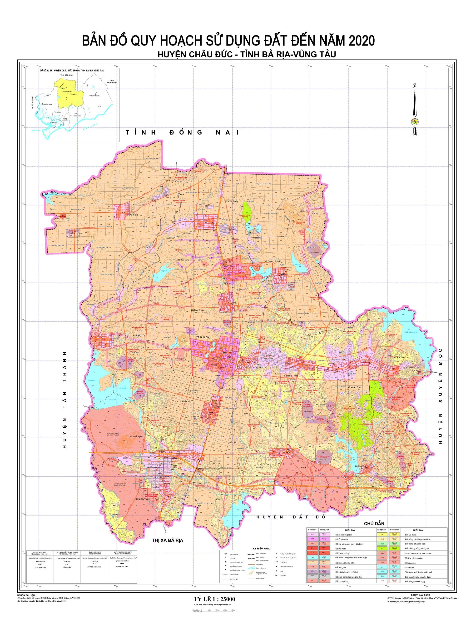Bản đồ sử dụng đất huyện Châu Đức 2024 cung cấp thông tin chính xác về tình hình sử dụng đất trong khu vực. Đây là công cụ hữu ích để giúp các nhà đầu tư, doanh nghiệp và cá nhân có kế hoạch phát triển bền vững và hiệu quả cho đất đai của mình.